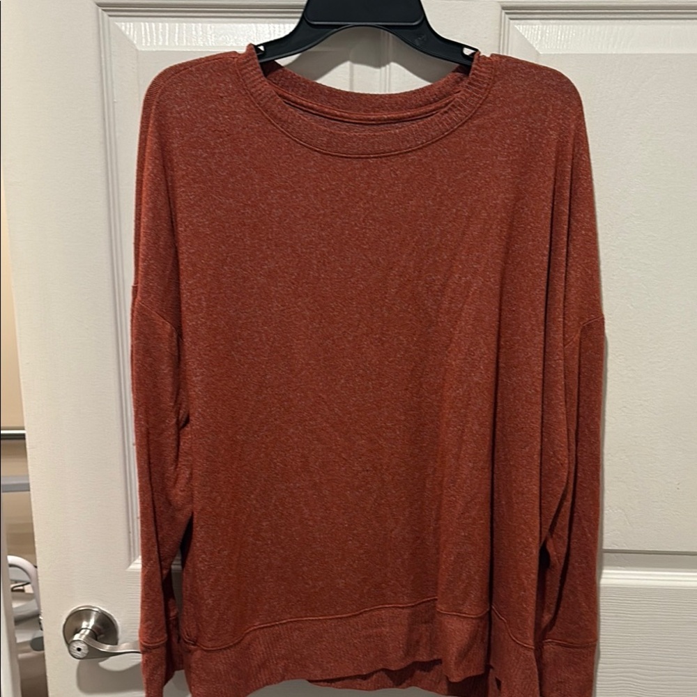 Time and Tru Burnt Orange Knit Top